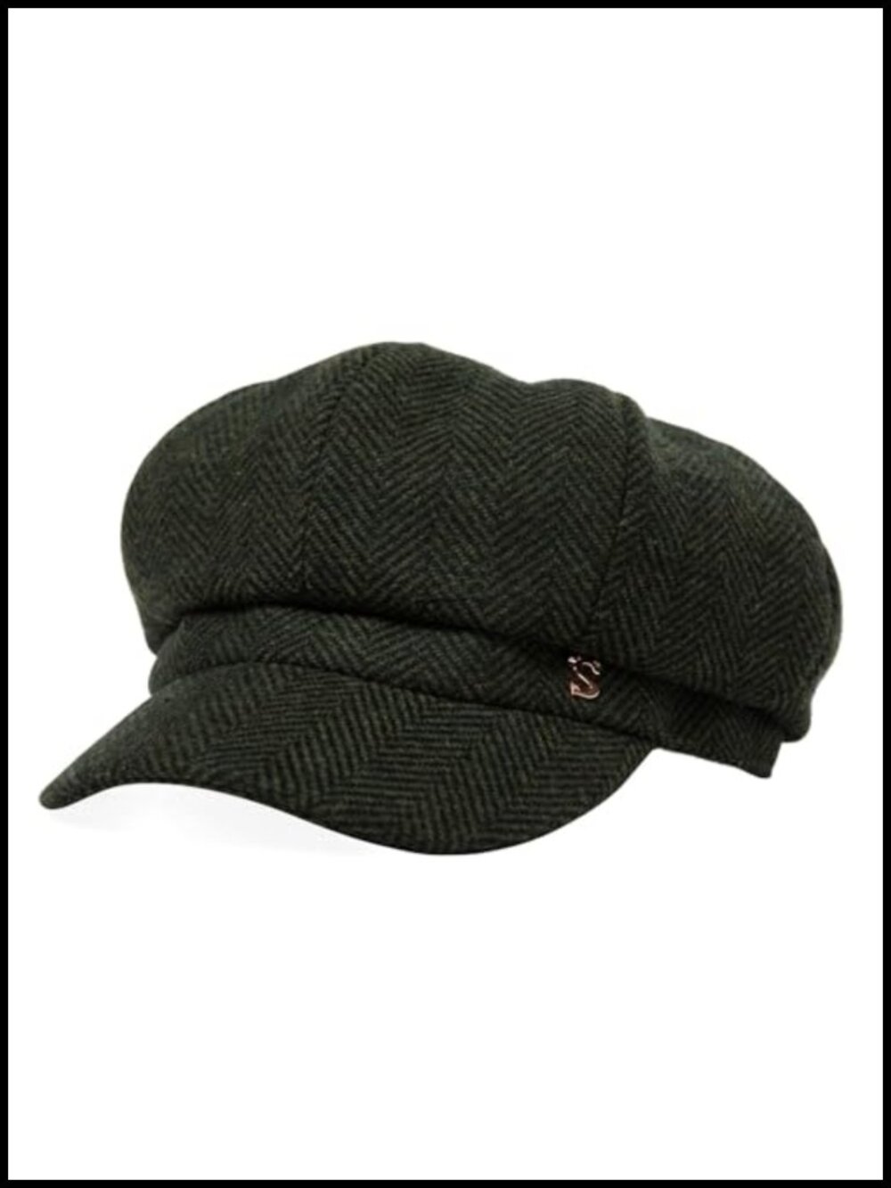 Merino Wool Newsboy Hat Cabbie Cap Satin Lined Visor Beret